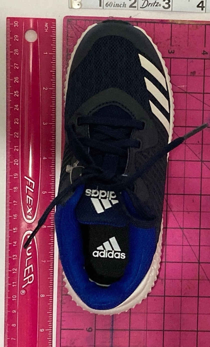 adidas Cloudfoam Kids 11.5K Navy/Royal/White Low Lace Up CP9988 NWOB Measured
