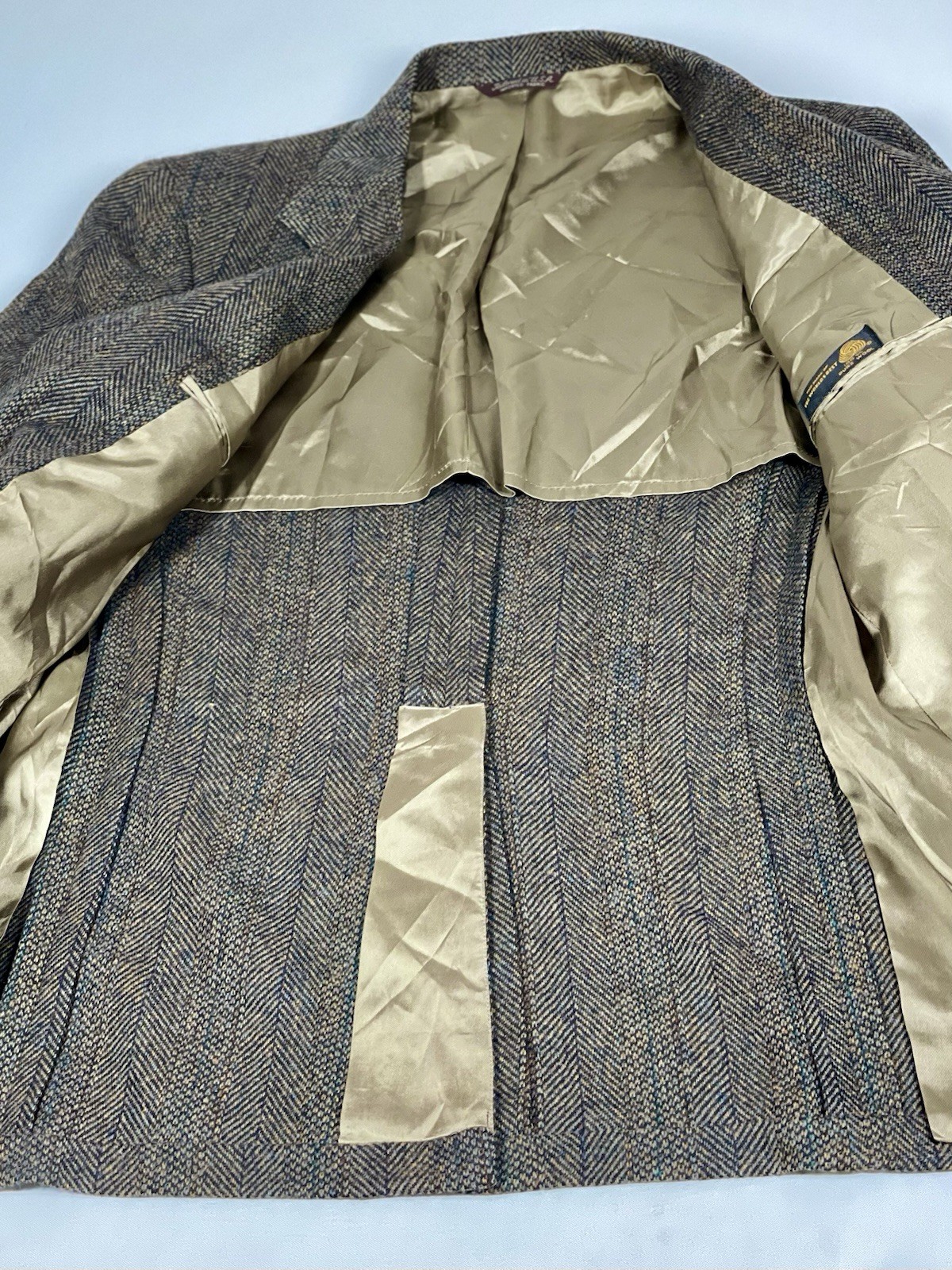 Vintage Cambridge Classics Men’sTweed BlazerJacket SzL UNISEX 70’s 80’s Academic