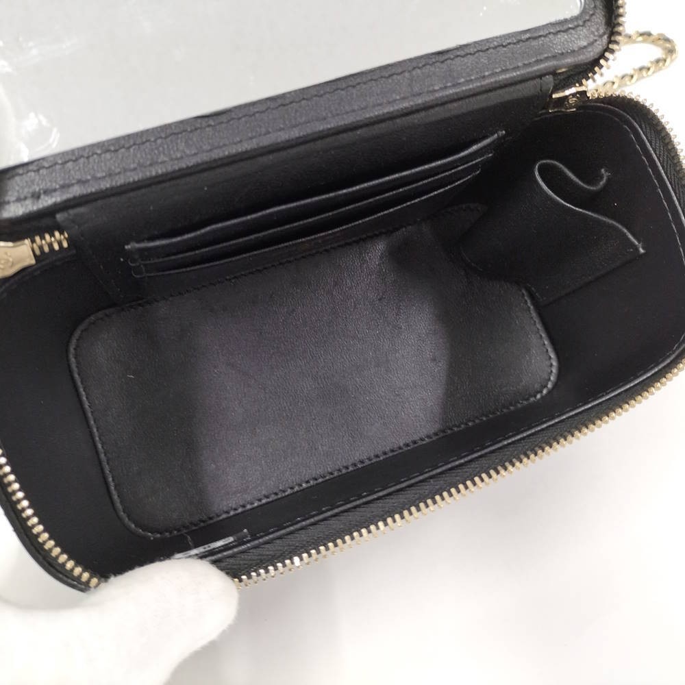 CHANEL Matelasse Vanity Chain Shoulder Bag Lamb AP2199 753033