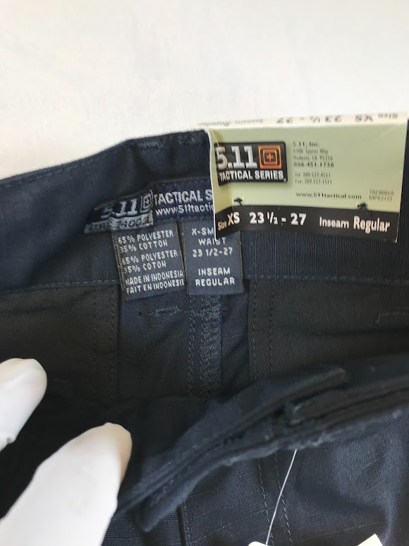 NWT 5.11 Tactical Men’s TDU Rip-Stop Poly/Cotton Navy Pants #74003, Size XS