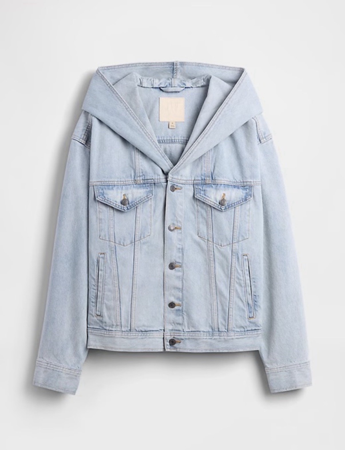 Gap X BEIS Oversized Hoodie Jean Jacket XS