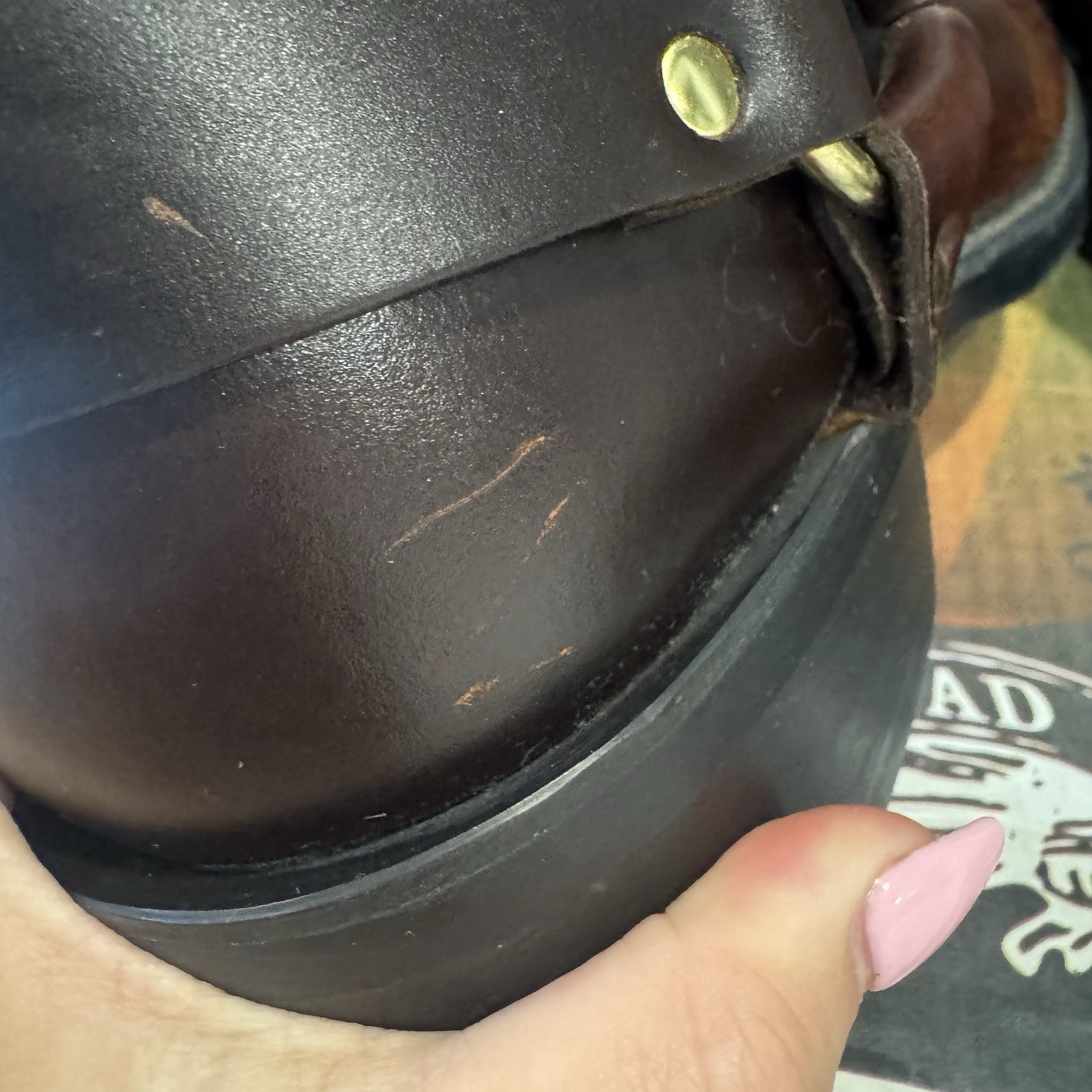 Durango Brown Seahorse Harness Boots DB714 Gold Hardware Men’s Size 10.5 D