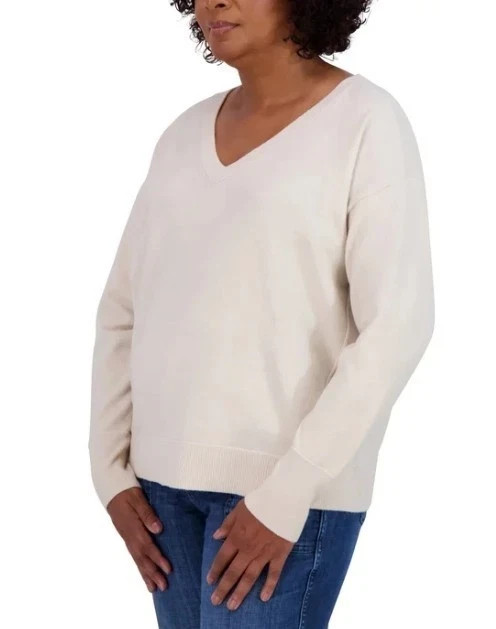 Lucky Brand Women’s V Neck Long Sleeve Pullover
