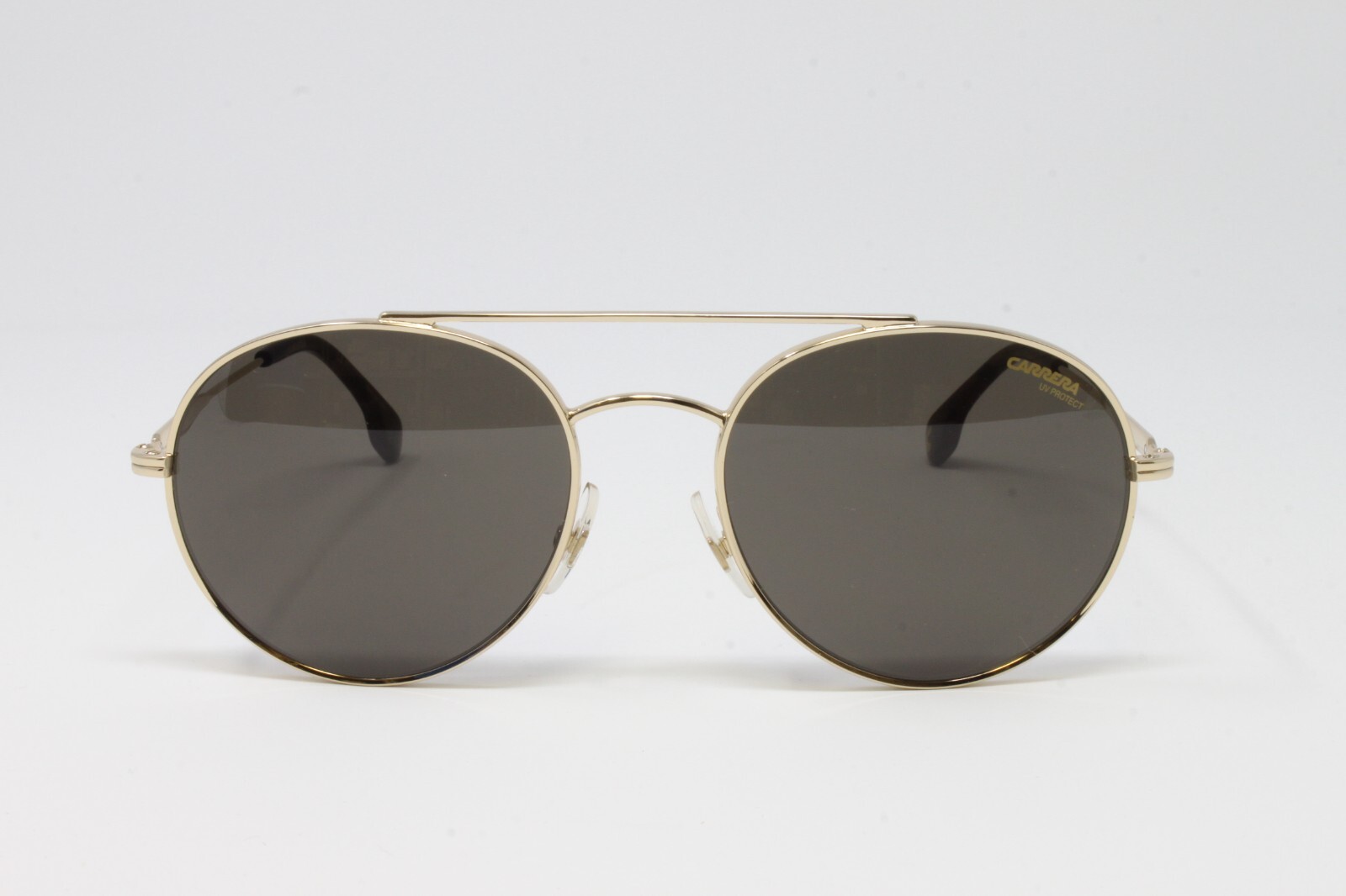 Carrera men’s round Sunglasses CA131S J5G Gold Brown Lens Size 56mm NWT