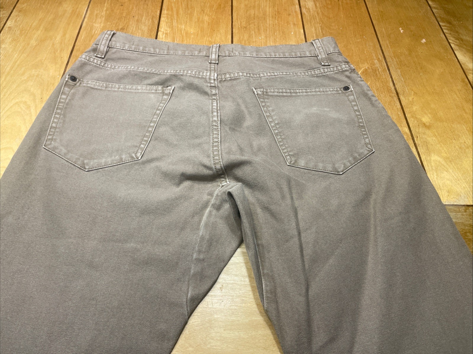 Proof Rover Pants Mens Size 31×28 Straight Canvas Stretch Huckberry Beige Khaki