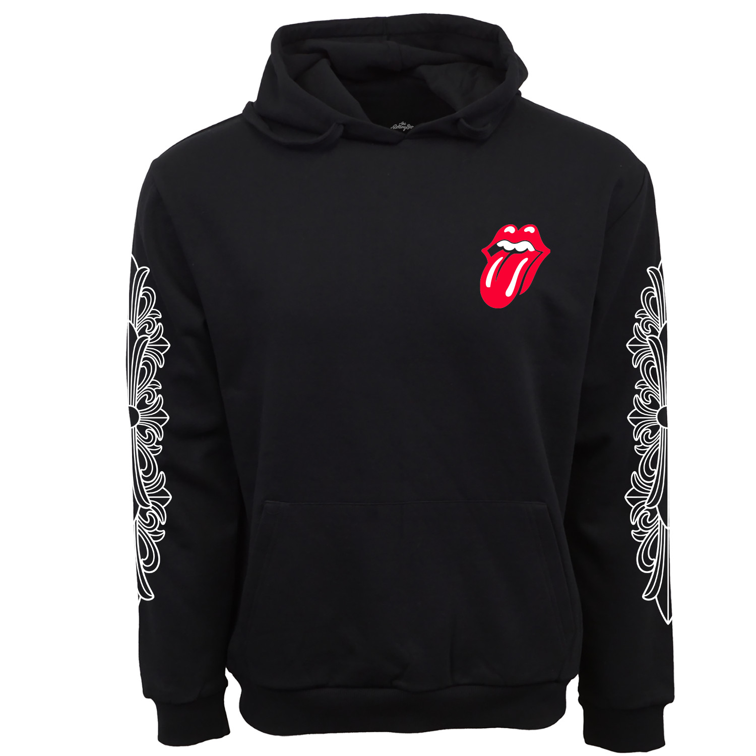 Stone’s Crome Heart Mens Black Pullover Hoodie