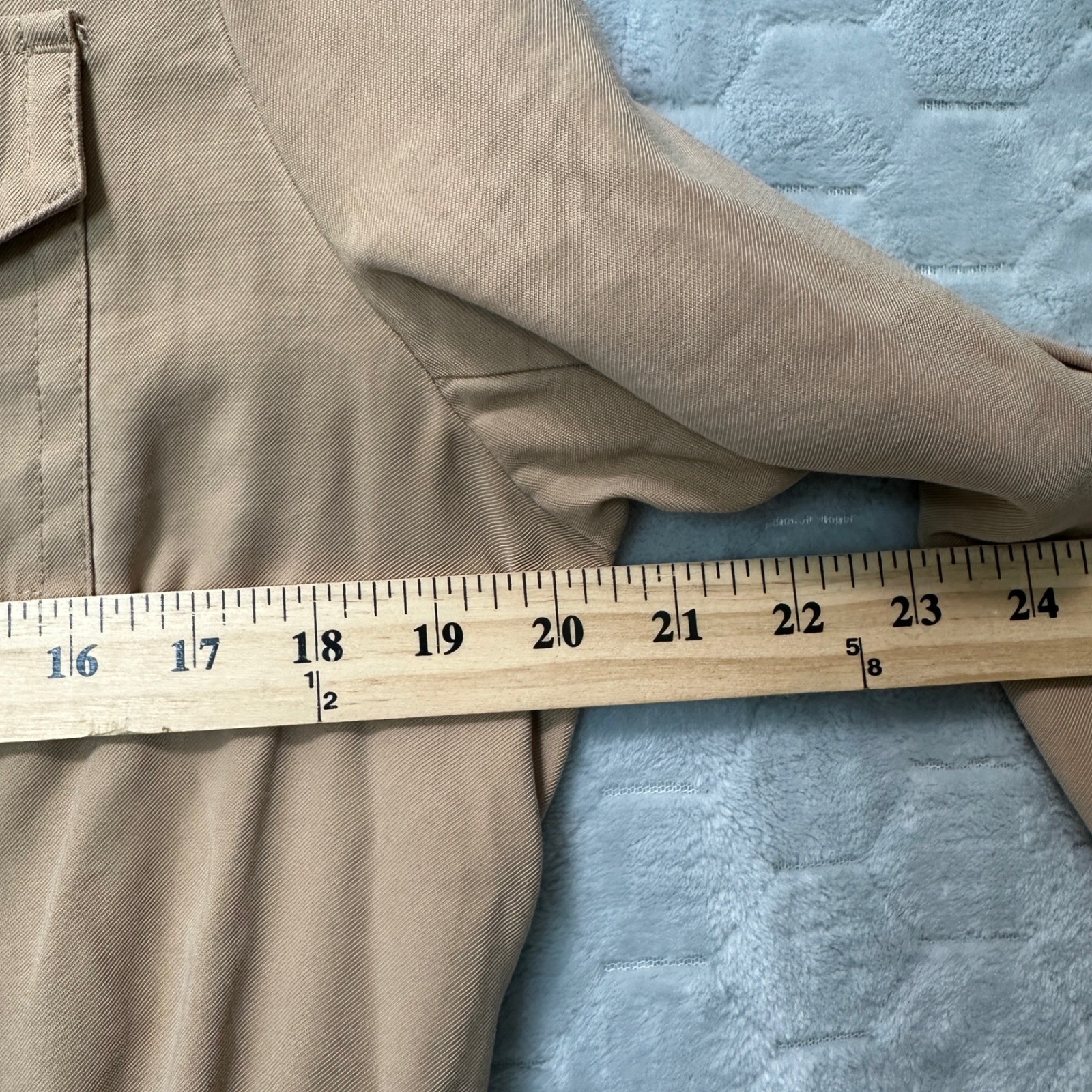 Talbots Womens Lightweight Utility Jacket L Safari Field Resort Preppy Coastal