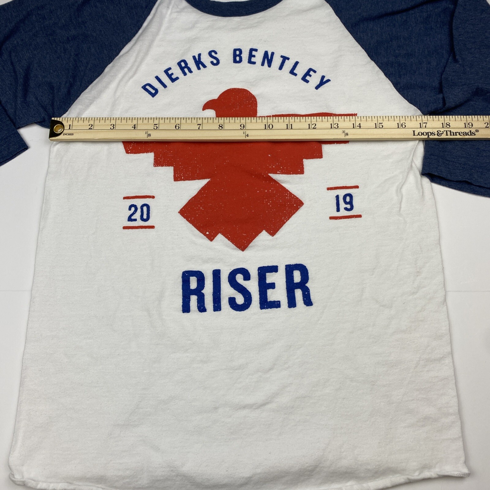 Dierks Bentley Riser Baseball T shirt Size Small