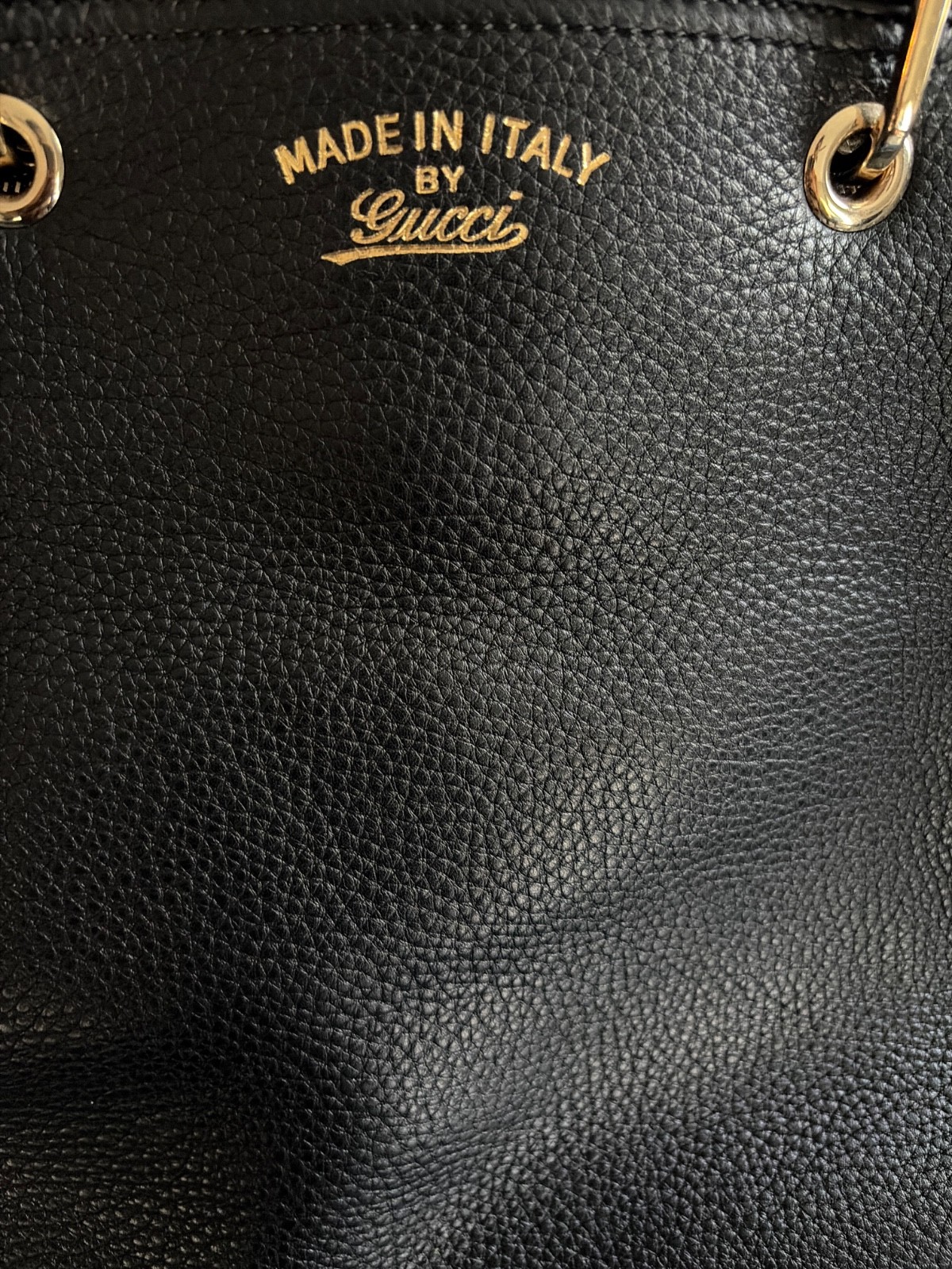 Gucci Bamboo Shoulder Bag Medium Black Bamboo/Leather/Suede