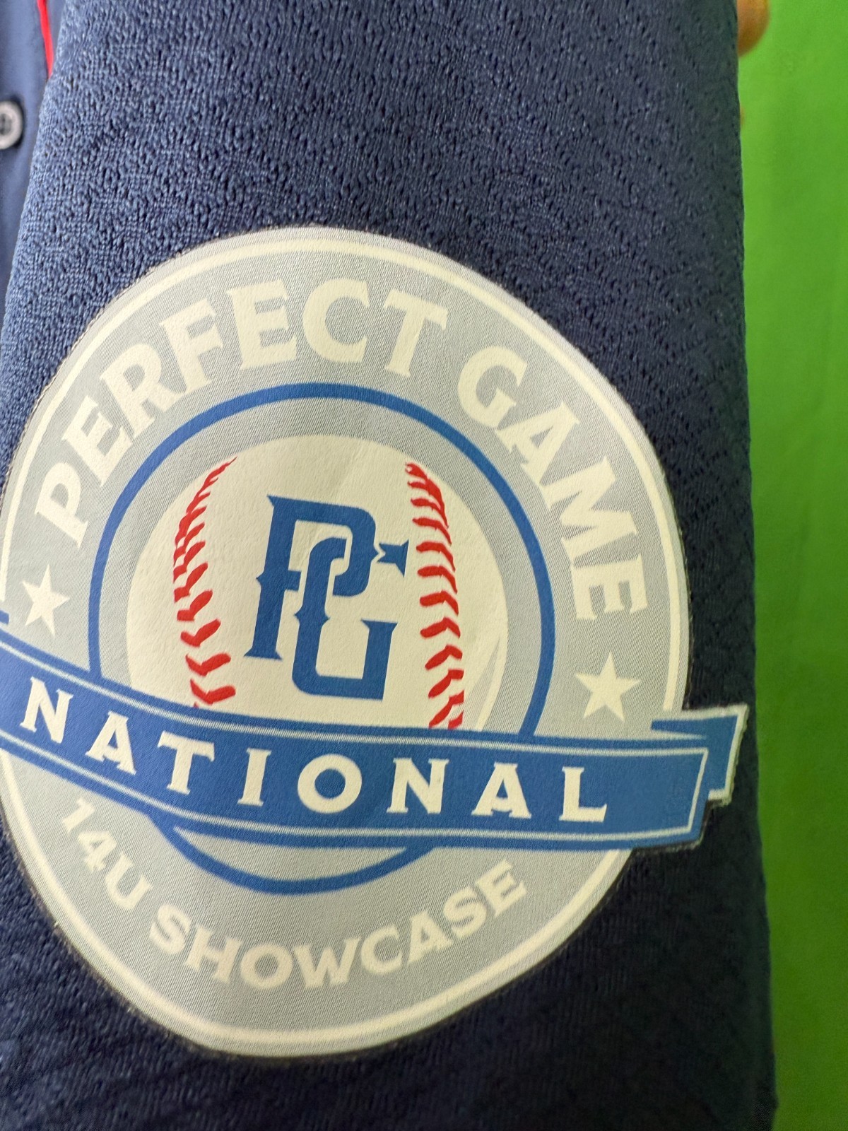 Holloway National Showcase 14U Baseball Jersey Navy Mens XL 44-46 in