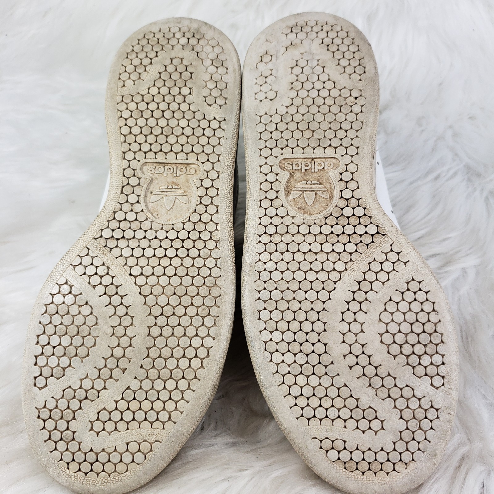 ADIDAS STAN SMITH White Green Skate Shoes Womens Size US 6 EUR 37 1/3