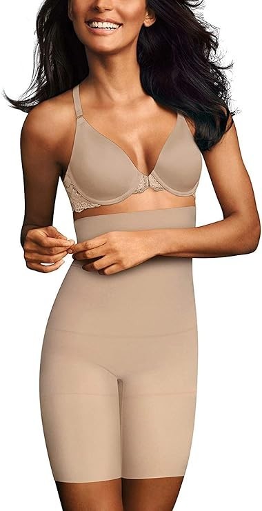Maidenform Flexees Firm Control High Waist Thigh Slimmer Style 83047