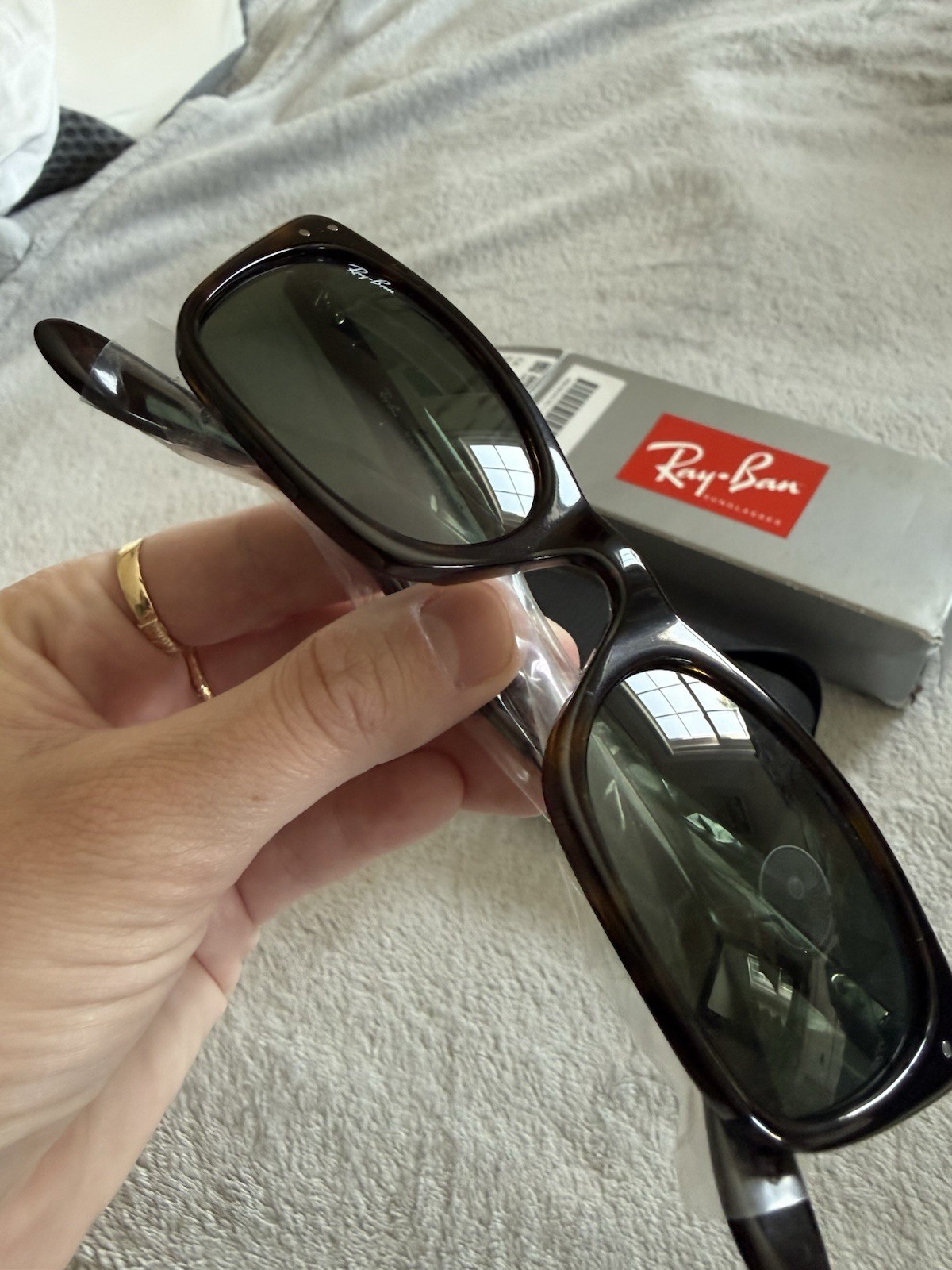 Ray-Ban ORB2299 Lady Burbank Sunglasses in Havana Green