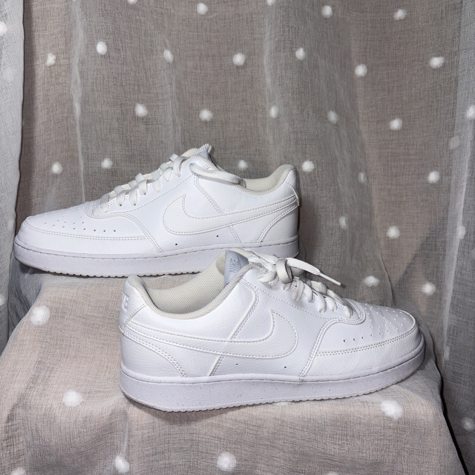 Nike COURT VISION low all white DH2987-100 USMn’s 11 worn once