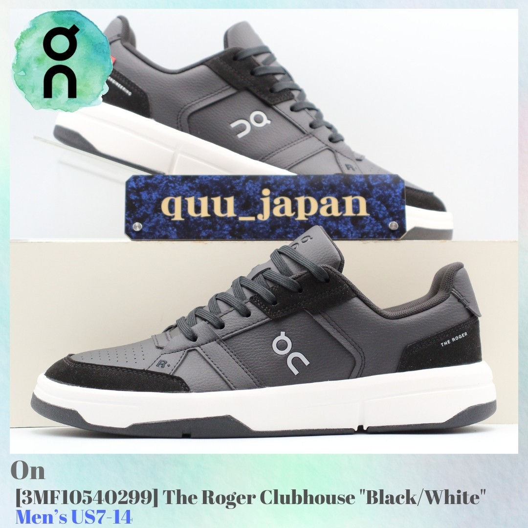 On The Roger Clubhouse Black White 3MF10540299 Men’s US7-14 NEW