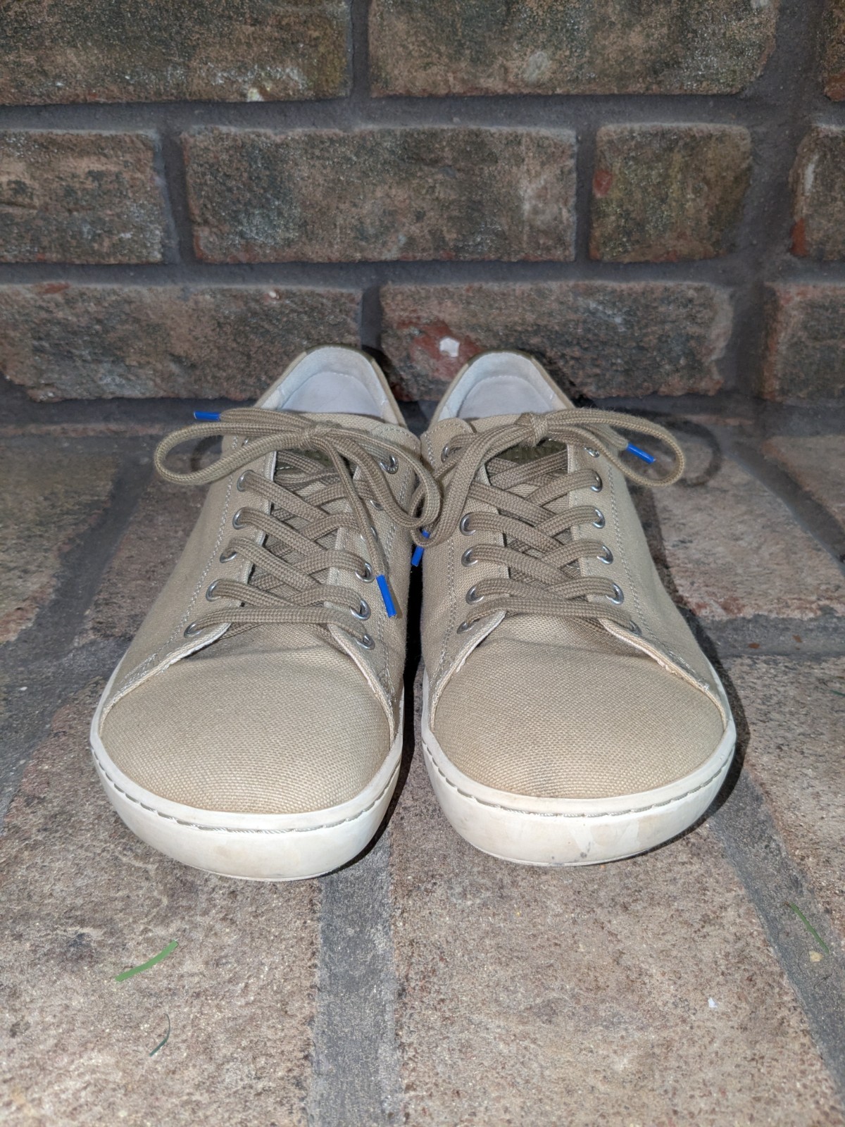 Birkenstock Arran Sneaker EU 40 W 9 M 7 Khaki Canvas Lace Up Casual Comfort Shoe