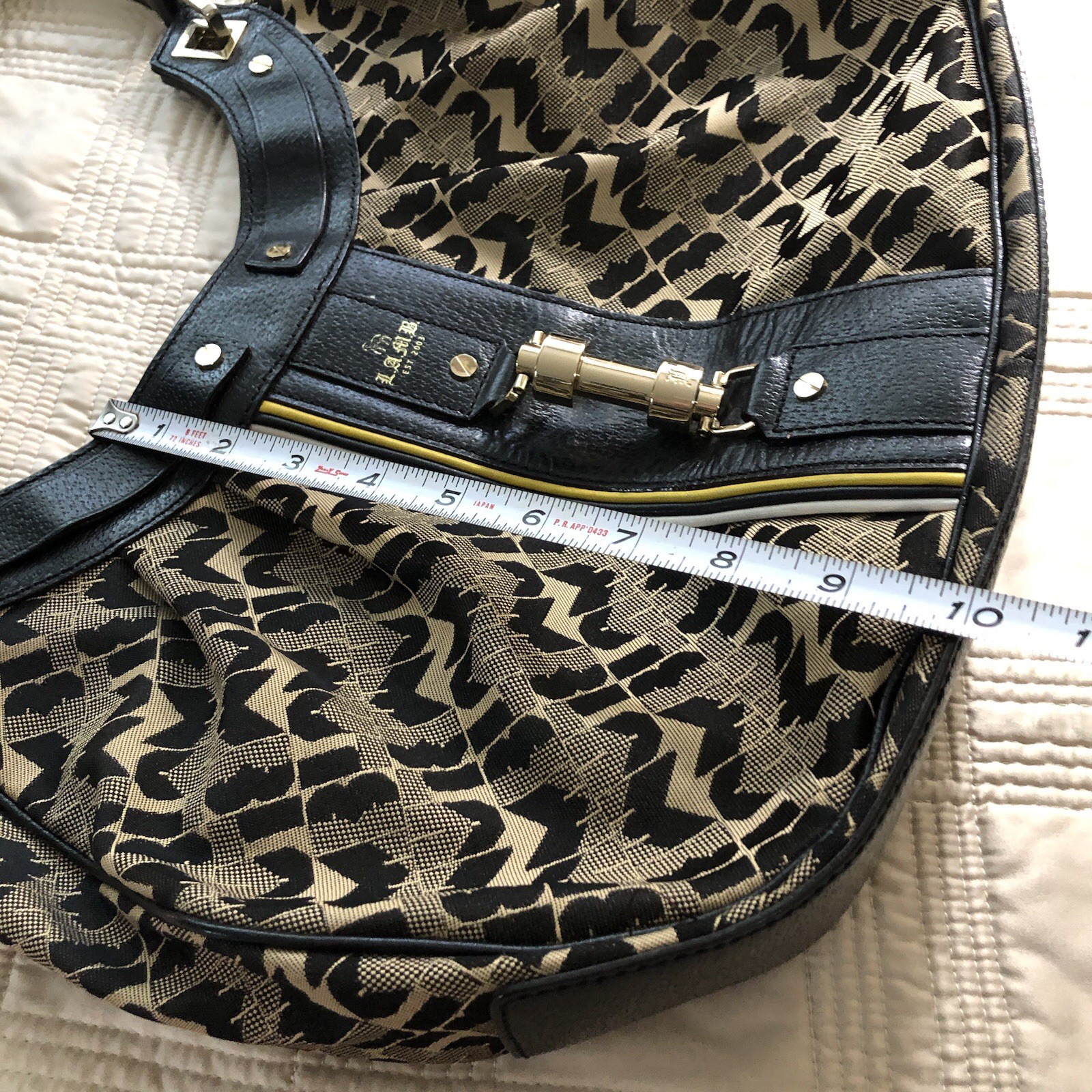 l.a.m.b. Handbag Brown And Black Pattern