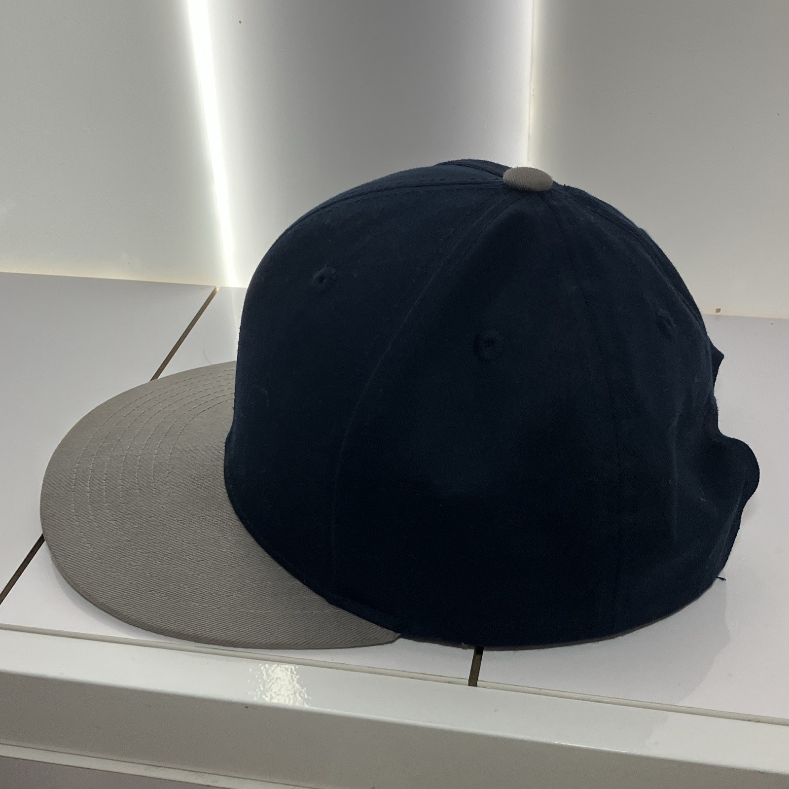 KBETHOS Solid Adjustable Snapback Baseball Cap Hat Blue/Gray One Size Unisex