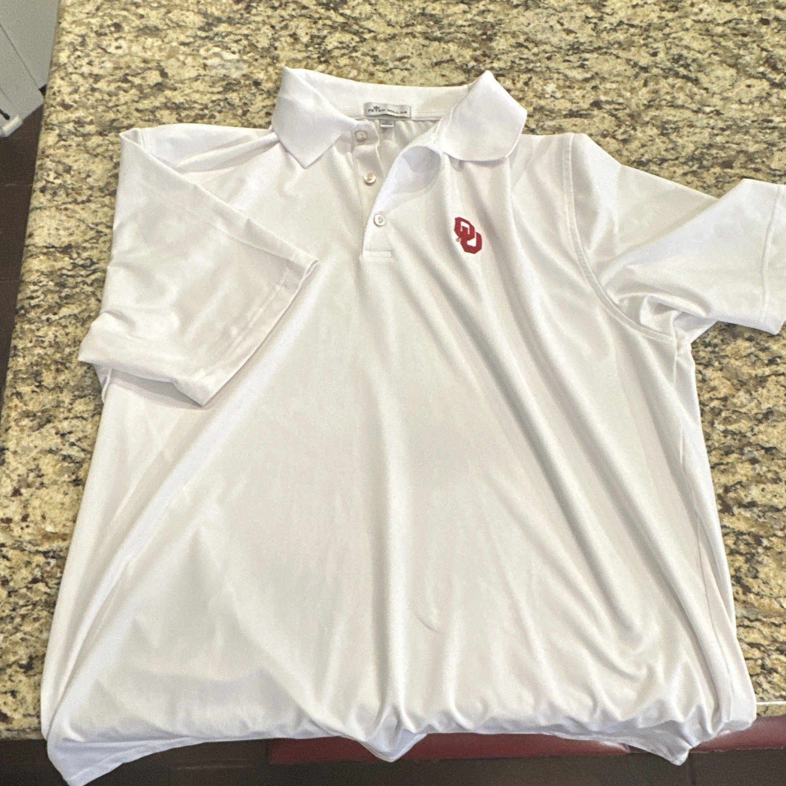 Peter Millar Polo Summer Comfort PGA White Collared Shirt Men’s Size XL