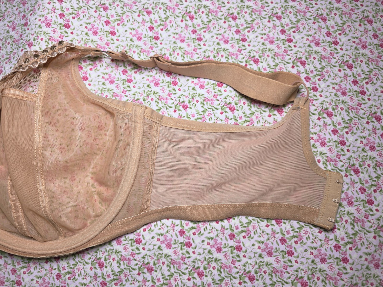 Elomi Matilda Underwire Plunge Bra EL8900 Cafe Au Lait Size UK 36G – US 36I