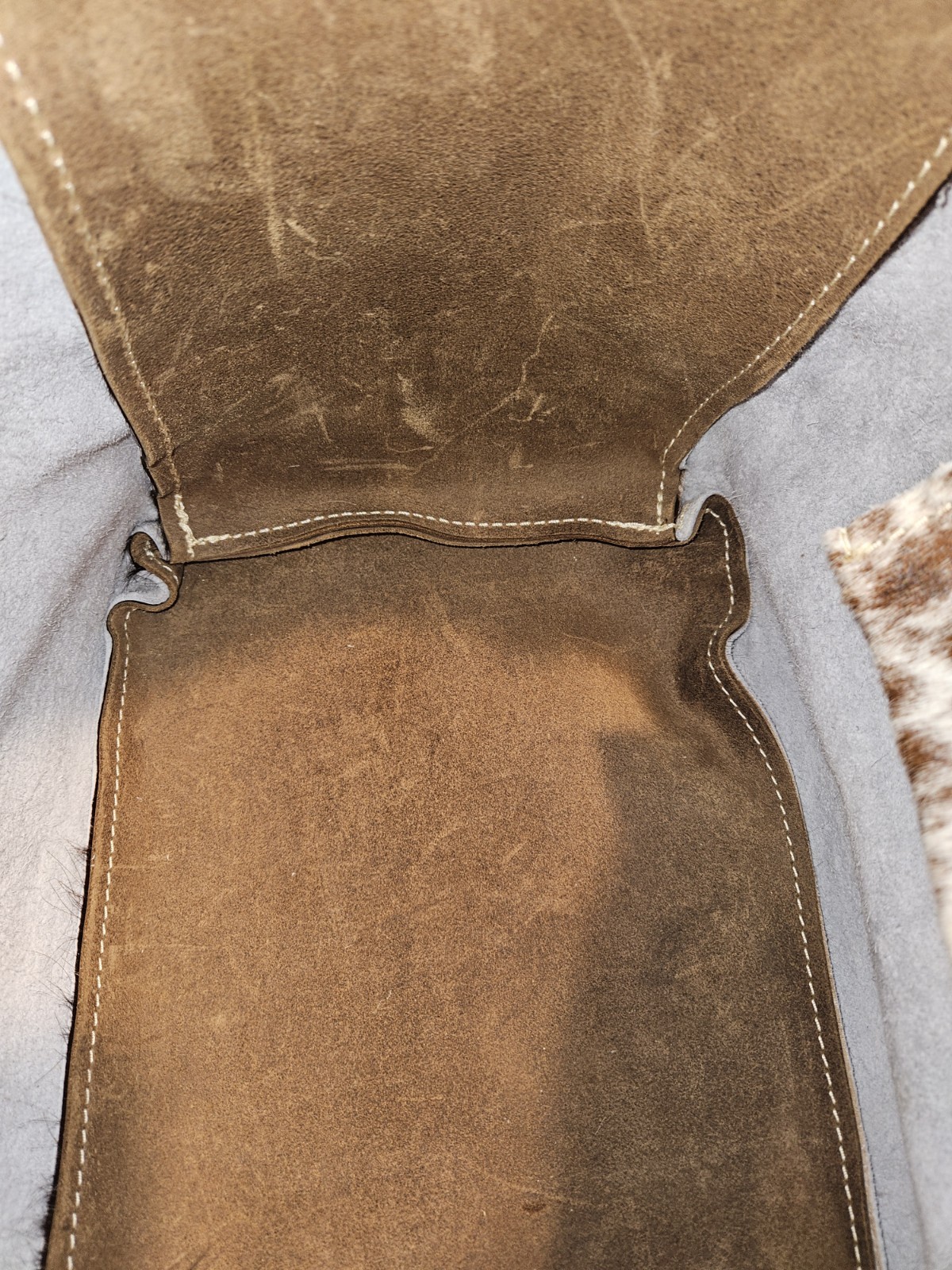 South Life Supply Co. Studded Cowhide Print Tote w/ Inner Pockets, Brass