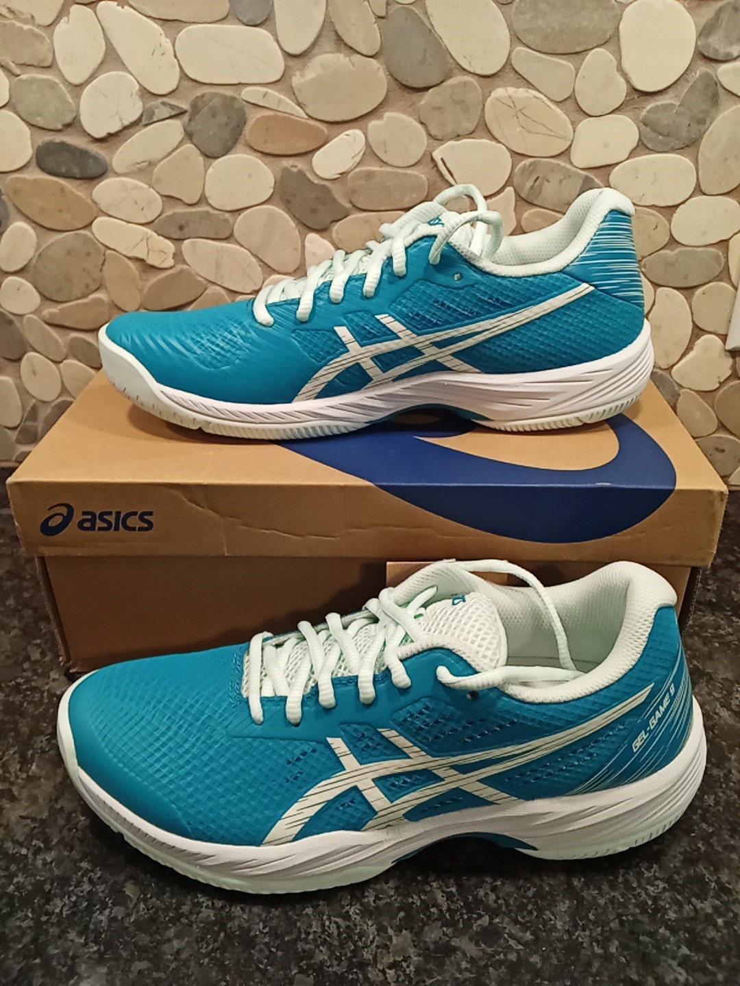 Asics Gel-Game 9 Women’s Teal Blue/White Size 8