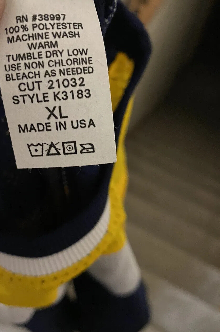 Vintage Converse All-Star Mesh Jersey Navy Yellow New with Tags *See Details*