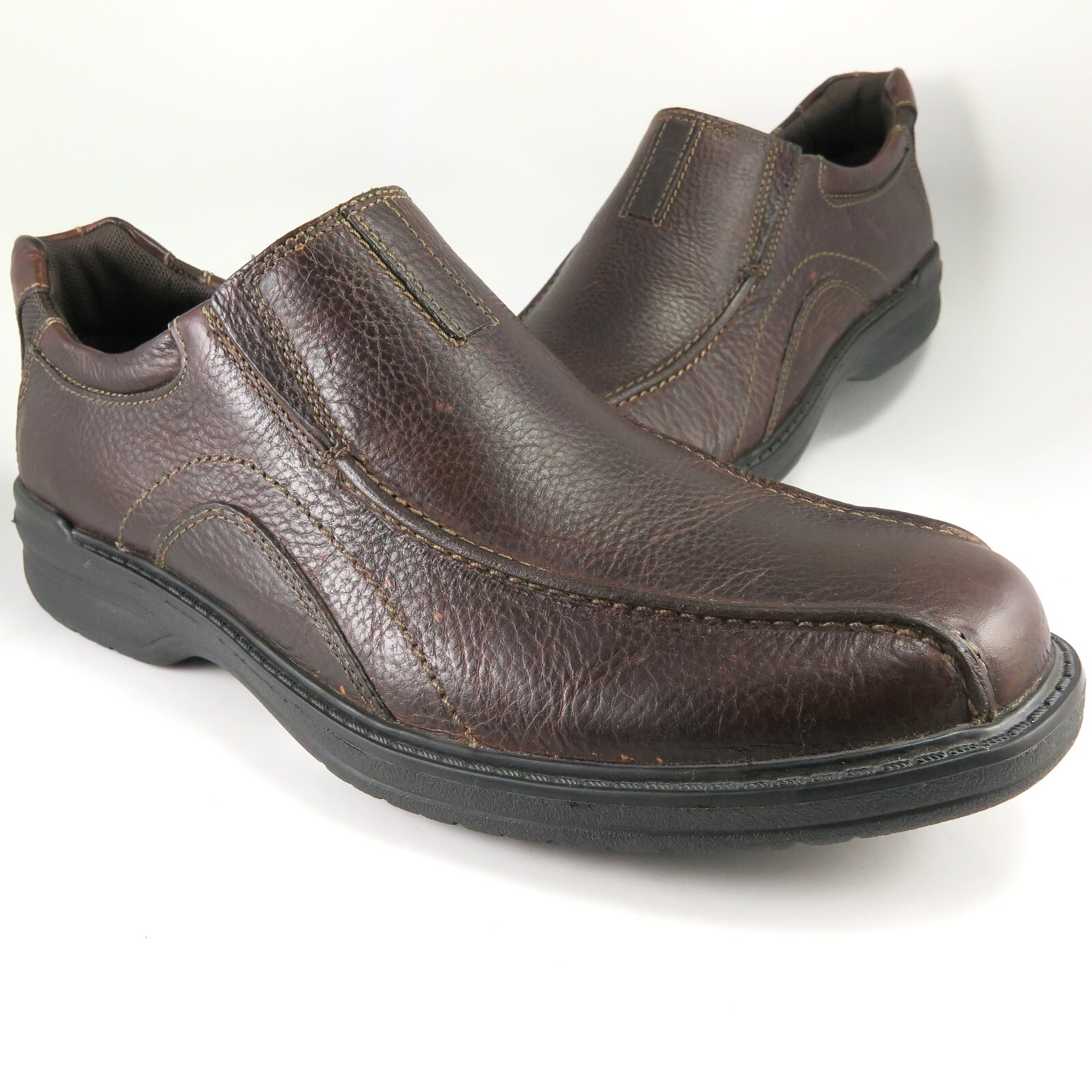 NEW ~ Bostonian Lites KOADE FREE Loafers Mens Size 11M Brown Textured Leather