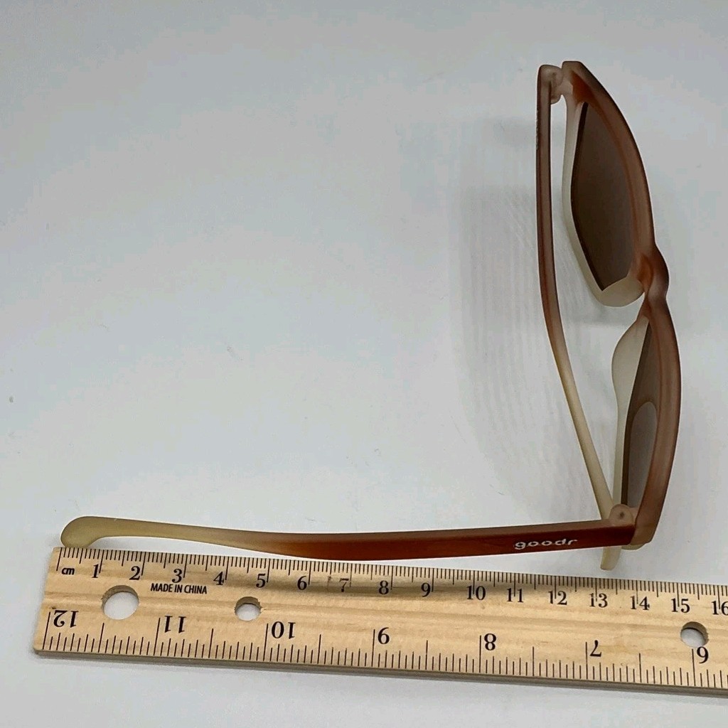 Goodr Sunglasses Three Part Tees – Brown Gradient Frame – Used Running Shades