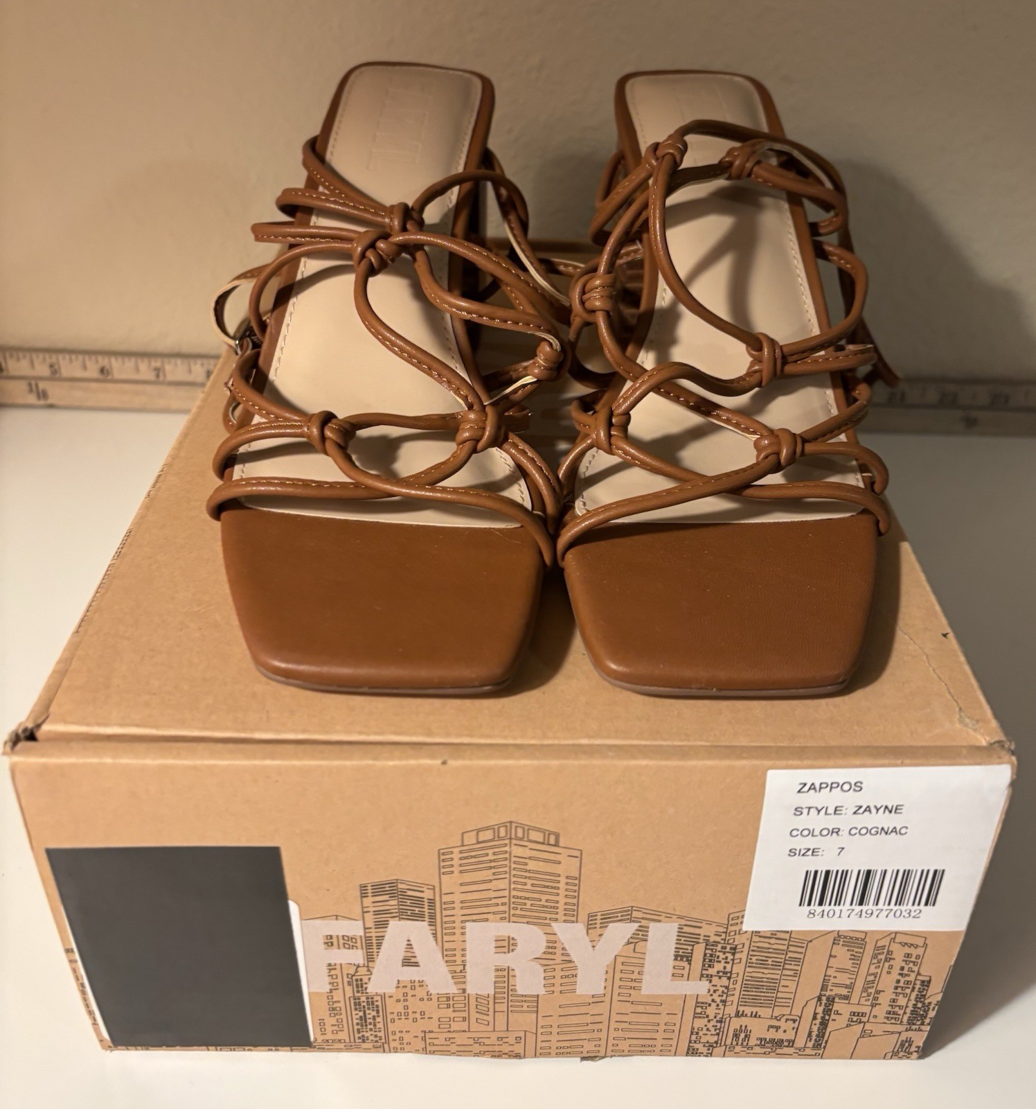 Zayne Strappy Block Heel Sandals From The Brand Faryl by Farylrobin Size 7