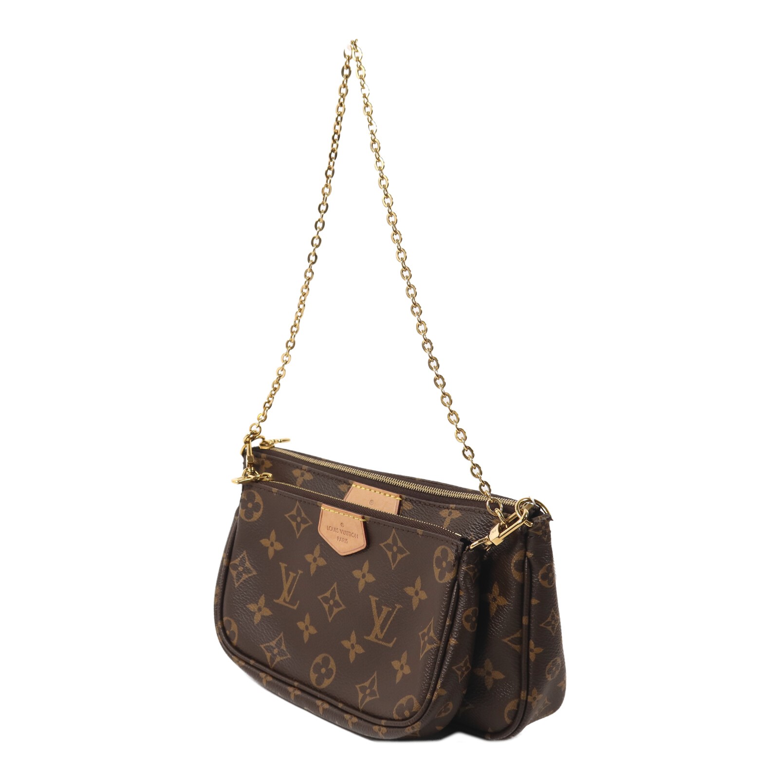 LOUIS VUITTON LV GHW Multi Pochette Accessoires 2 Way Bag M44840 Monogram Brown