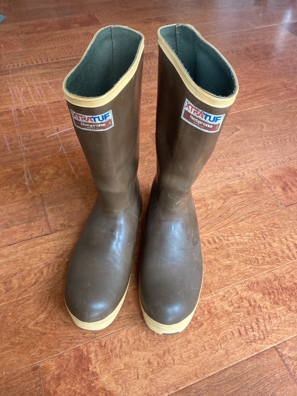 RARE Made In USA Xtratuf Legacy 15″ Boots Size 10 Insulated Deck Fishing Work