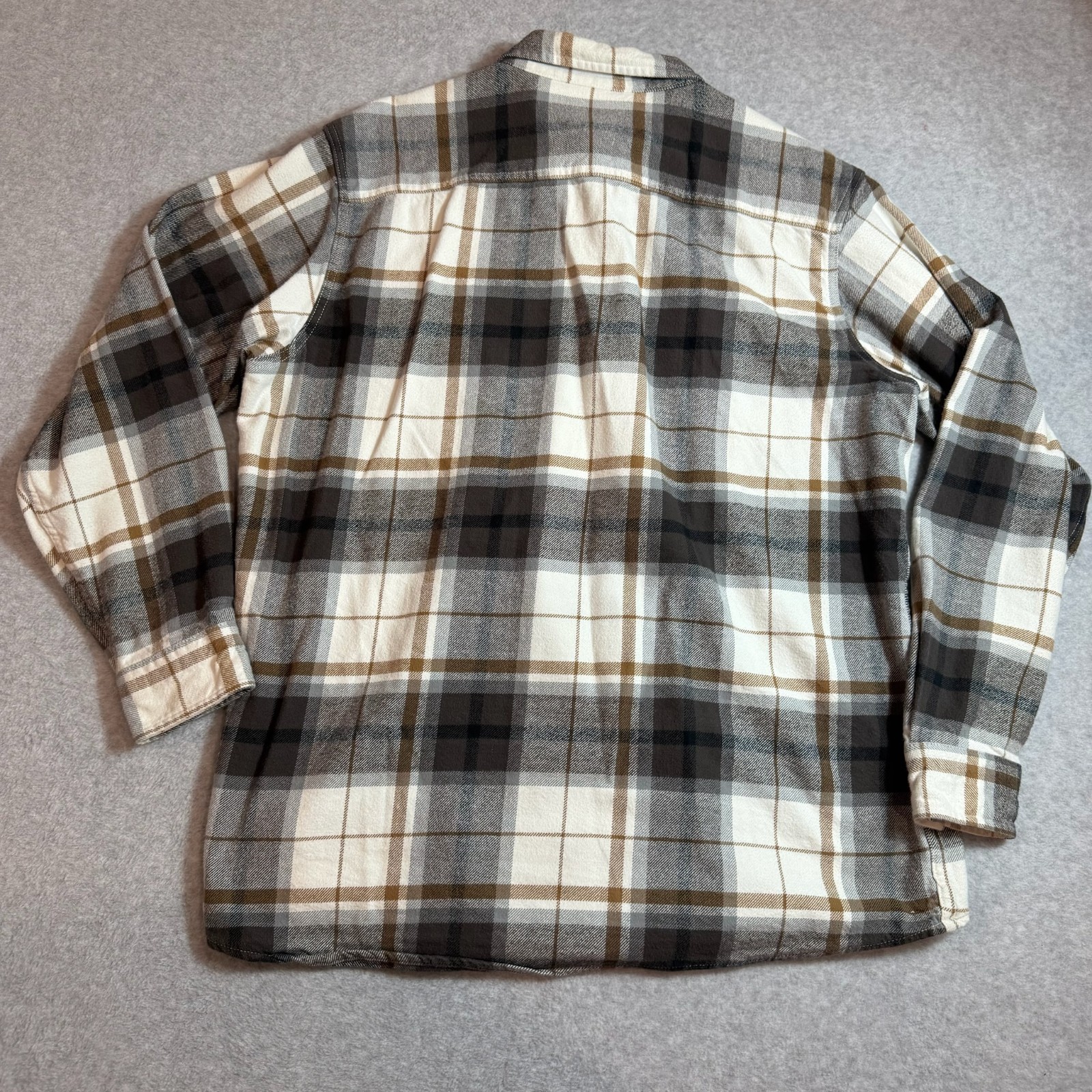 Red Head Heavyweight Flannel Shirt Men’s XLT Brown Black Plaid Cotton Workwear