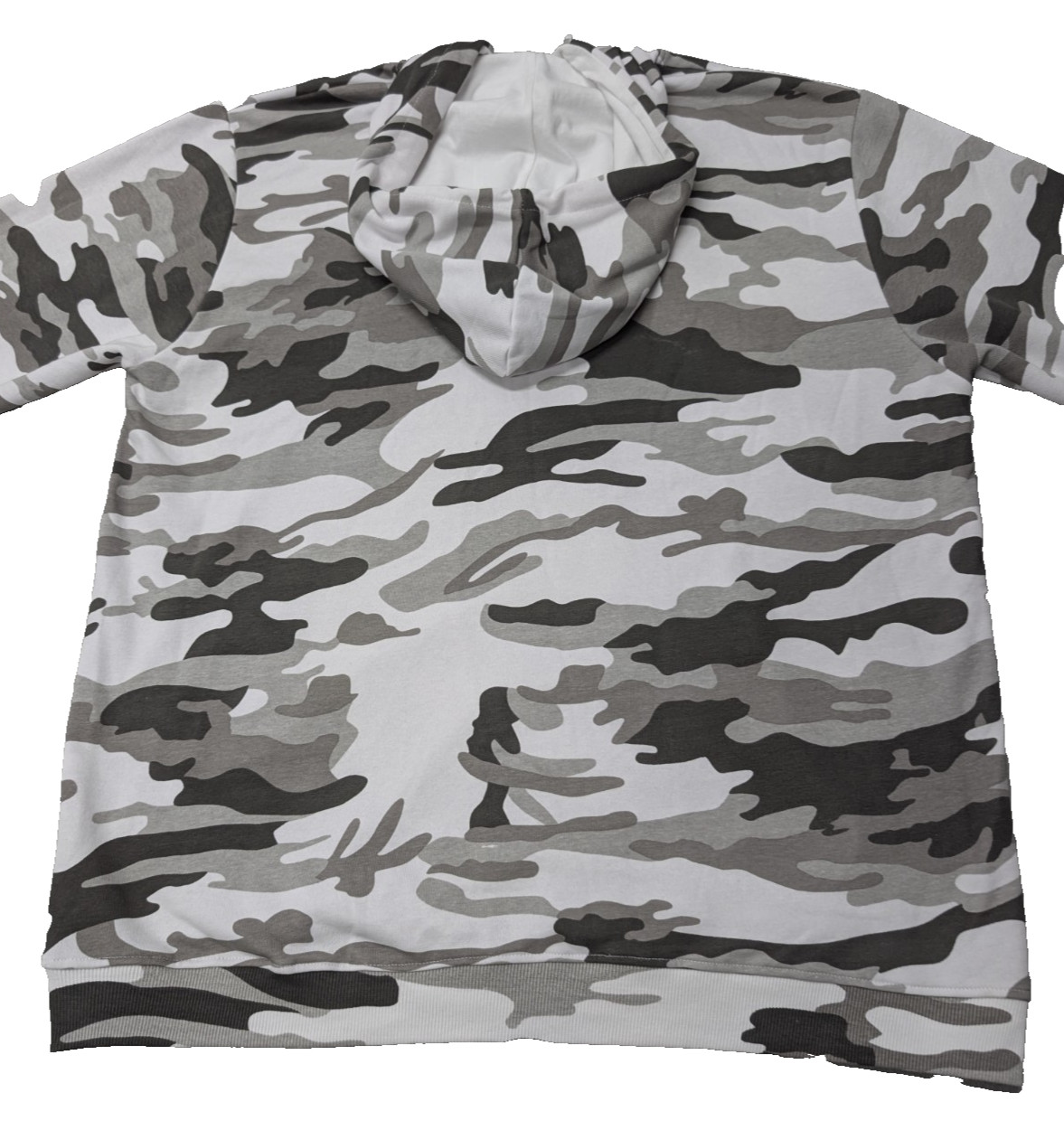 Powerhouse Gym Est 1974 Gray Camo Pullover Hoodie Sweatshirt XL 60/40 Cotton