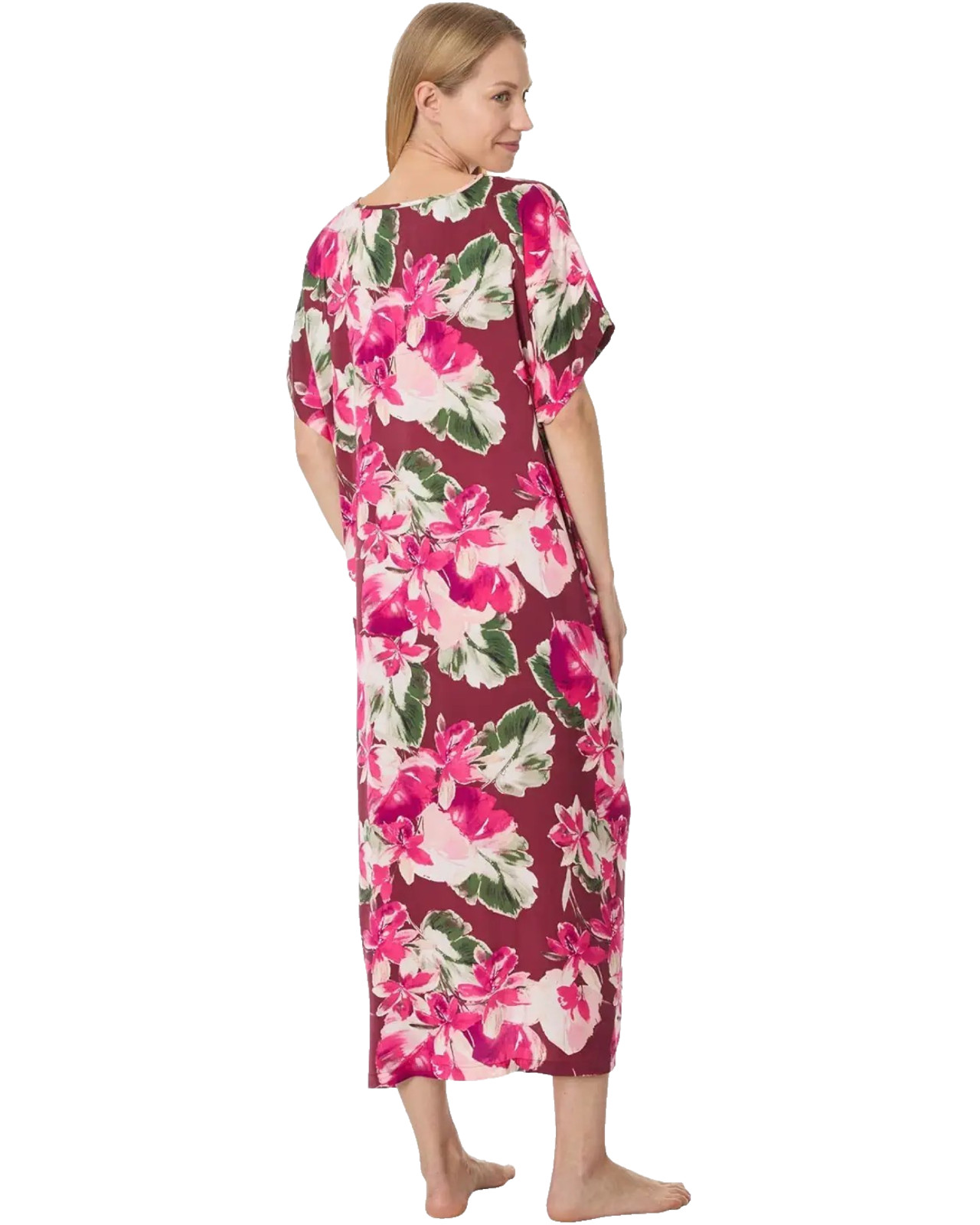 *SALE* New $84 Tommy Bahama TROPICAL Cover Up Kimono Long Maxi Caftan Dress L/XL