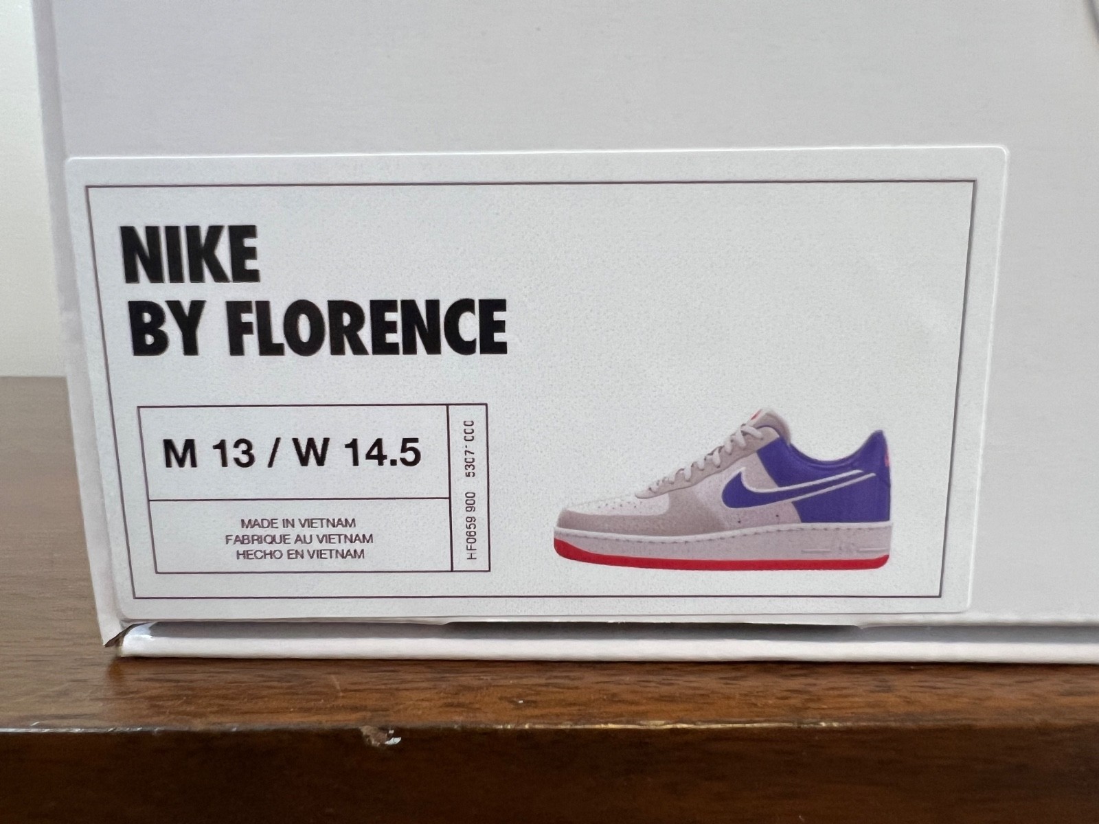 Nike + Florence UK Edition Air Force 1 Low Size M13 – Custom