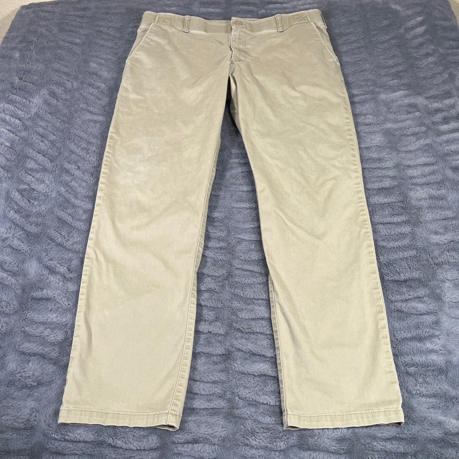 Lee Mens Extreme Comfort Slim Fit Chino Pants Khaki Tan 40×30 Performance Series