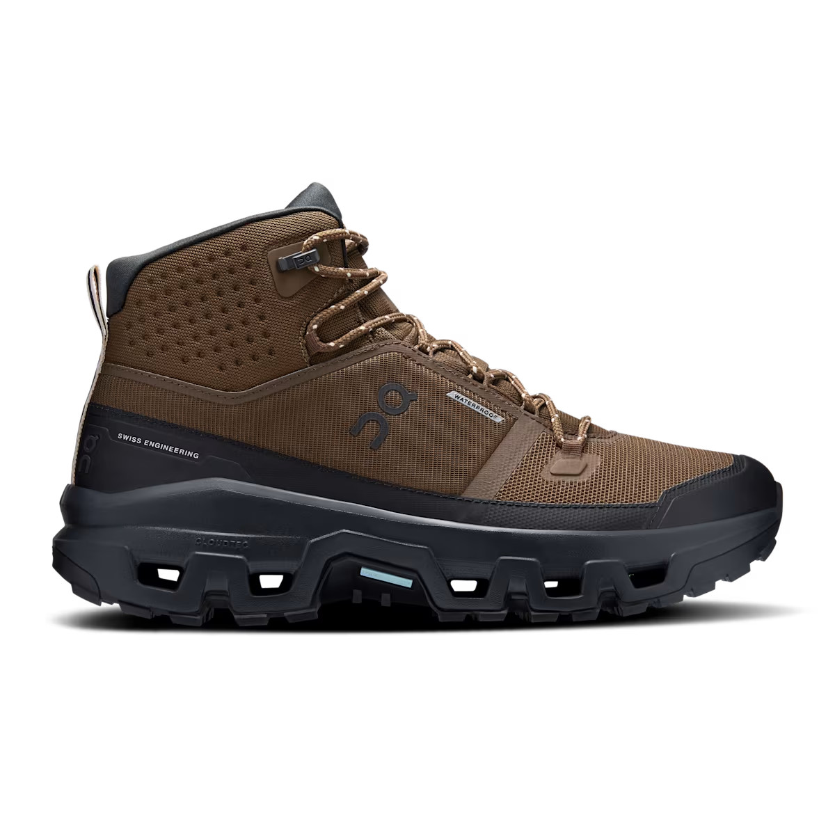 NEW! (Authentic) Men’s On Cloudrock Mid Waterproof, Comfort Cushion, Earth/Black