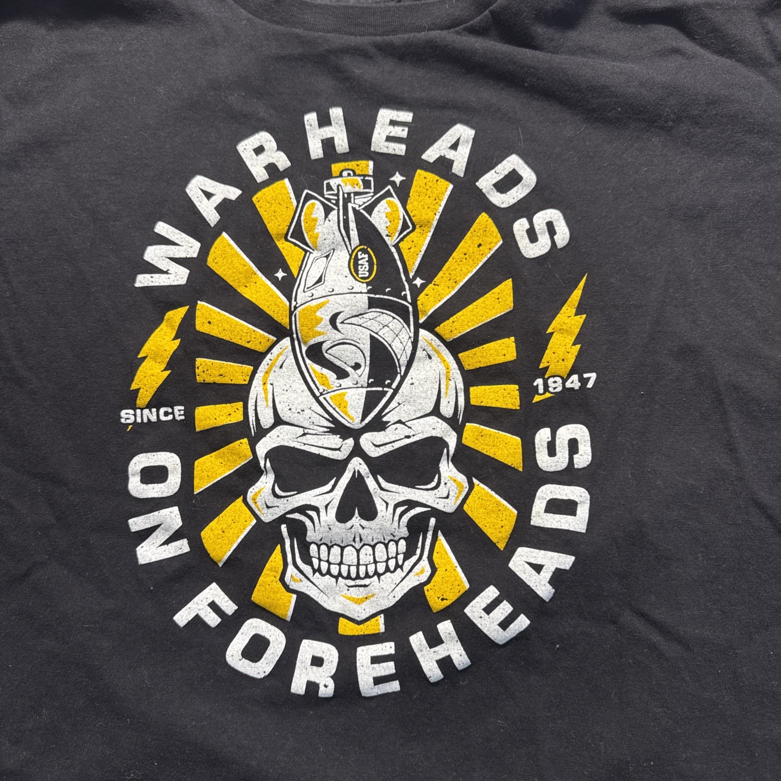 Warheads On Foreheads 2.0 Graphic T-Shirt Black Short Sleeve L/XL