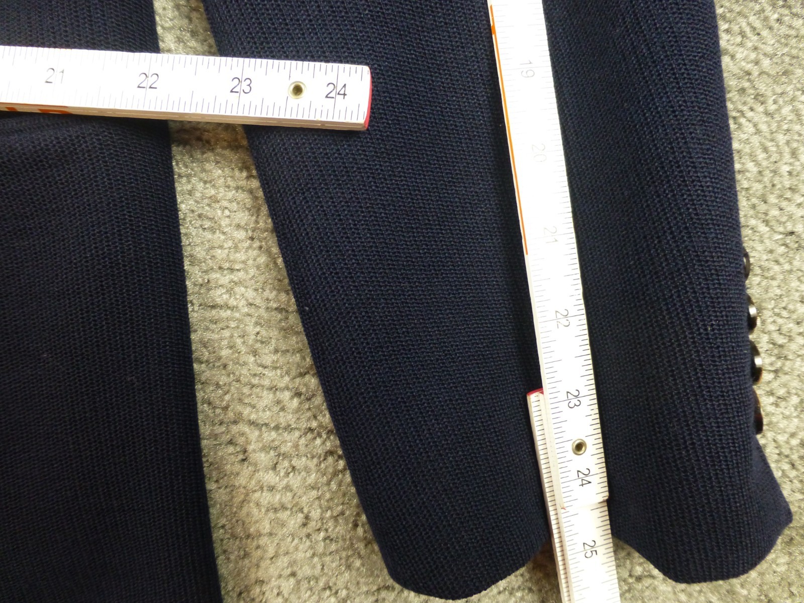 Brooks Brothers 1818 Regent Sport Coat Blazer 46R EU58 Dondi Jersey Navy Wool