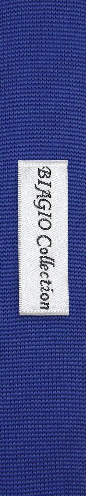 Biagio KNITTED Neck Tie Solid ROYAL BLUE Color Mens Knit NeckTie