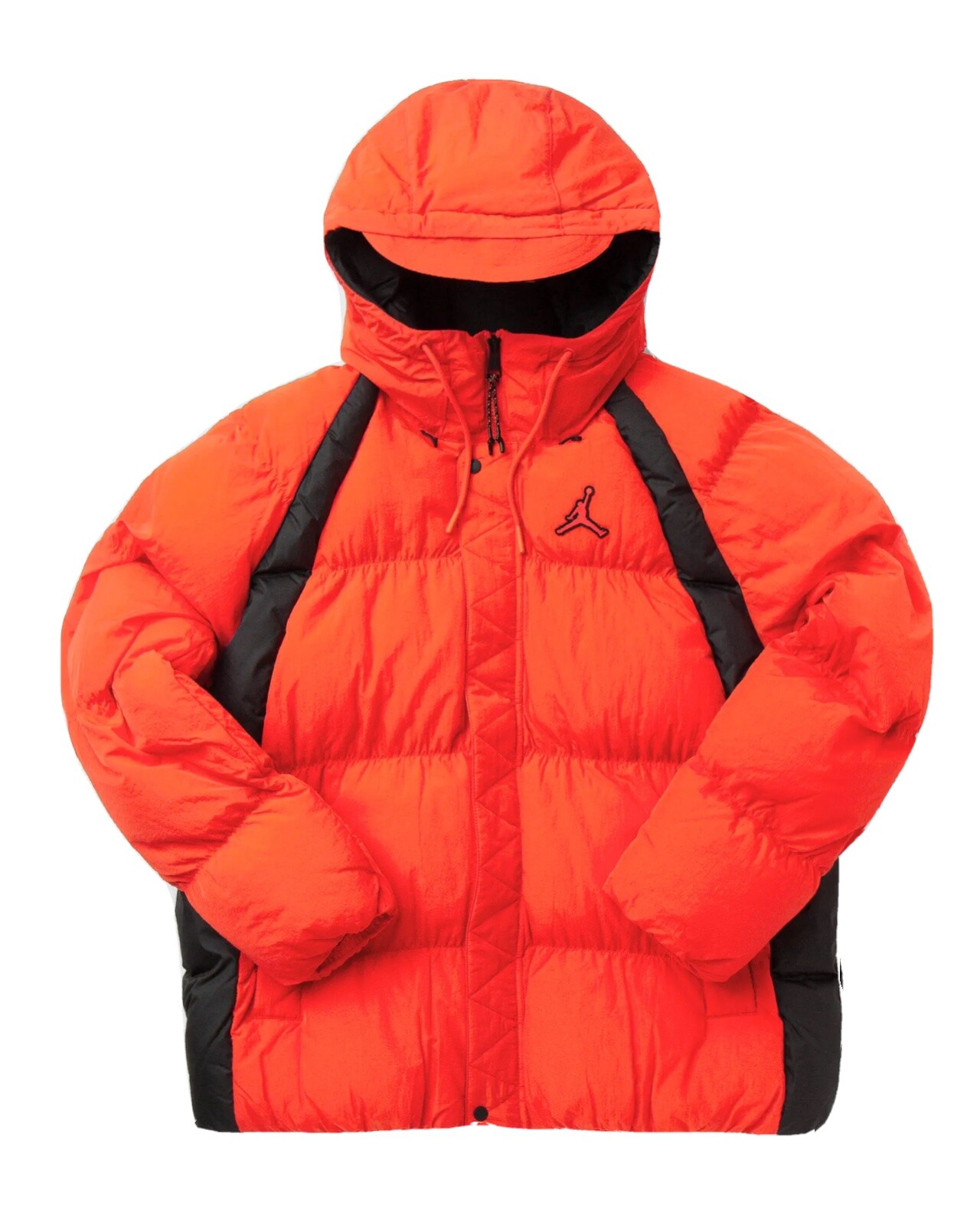 Nike Air Jordan Essentials Men Puffer Jacket Red Hooded Warm Insulated Men Size