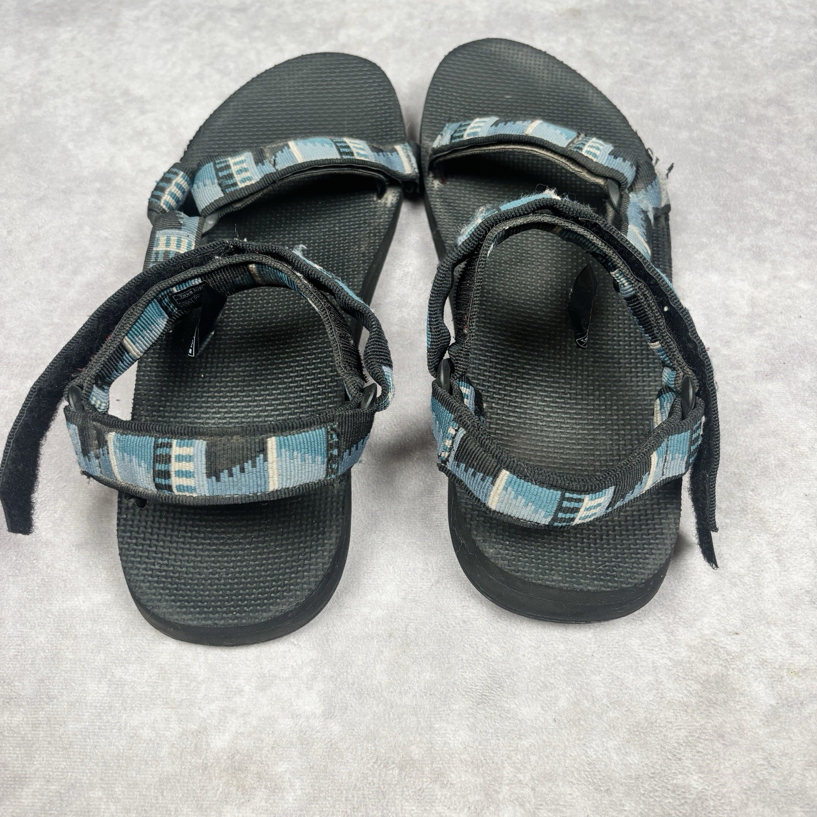 Lot of 2 Teva Men’s Original Universal Blue Red Green Hiking Sandals Sz 13