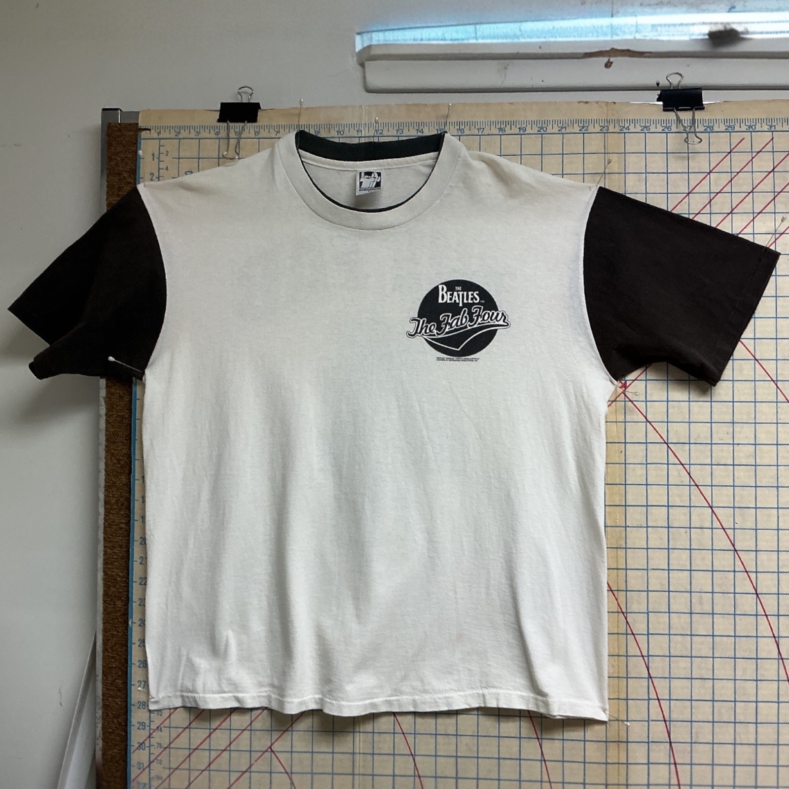 The Beatles Fab 4 Vintage Shirt 1990 XL Baseball Style Free Shipping returns