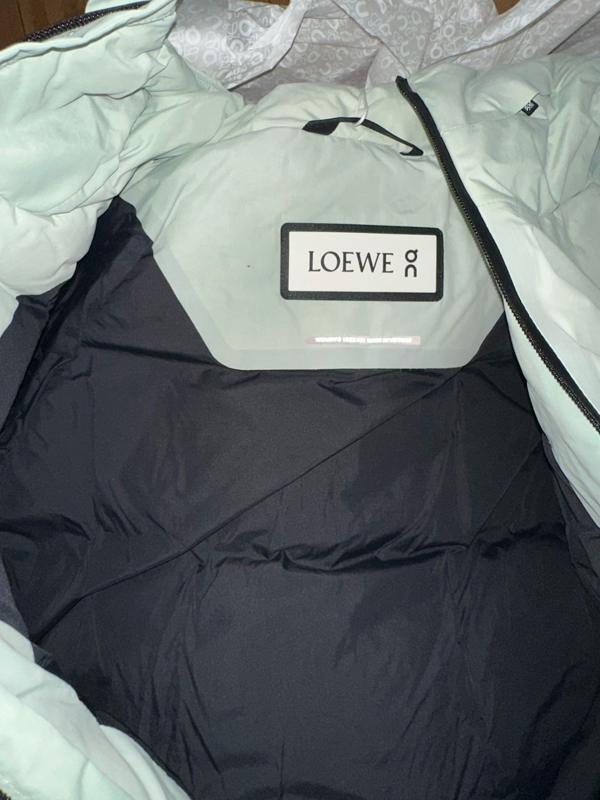 Loewe x On – Hooded Puffer Down Jacket Size XS New