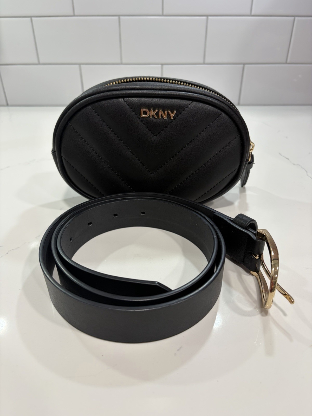 DKNY Leather Bum Bag