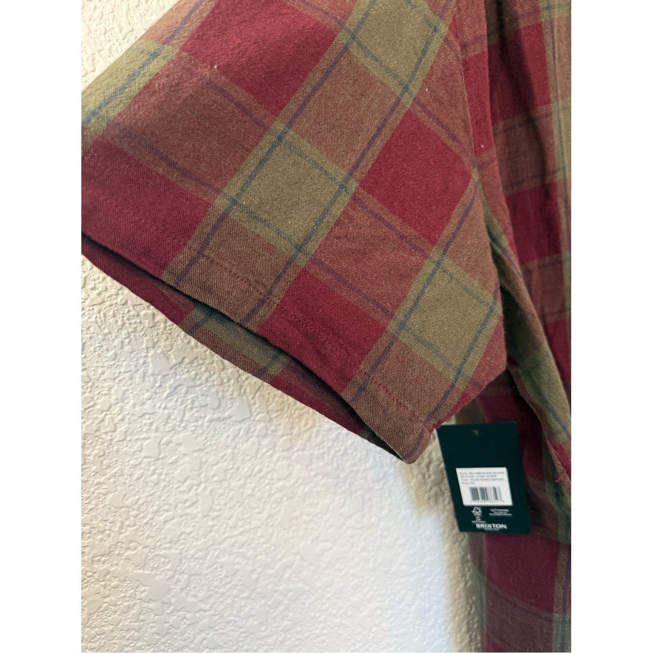 Brixton | Cru Linen Blend Plaid Shirt | XXL | NWT