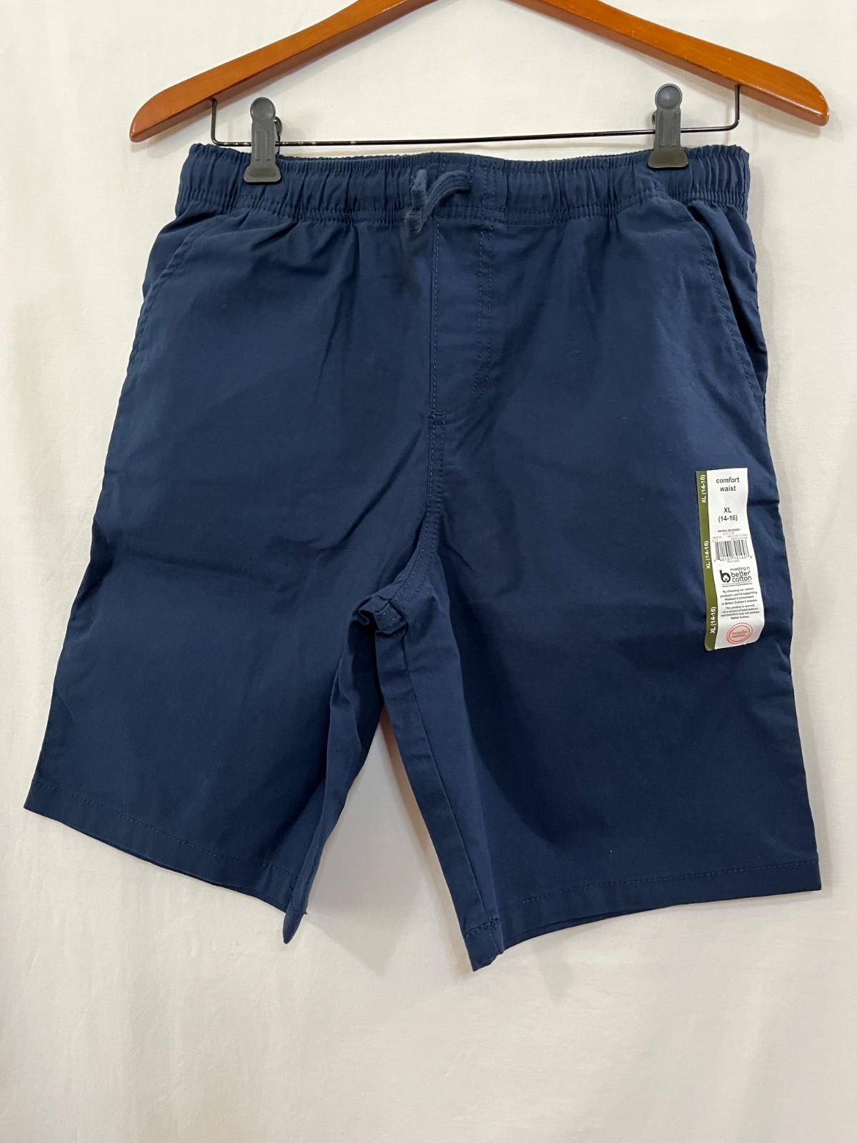 New Wonder Nation Boy Pull on Shorts Navy Blue Cove woven School Comfort U pick