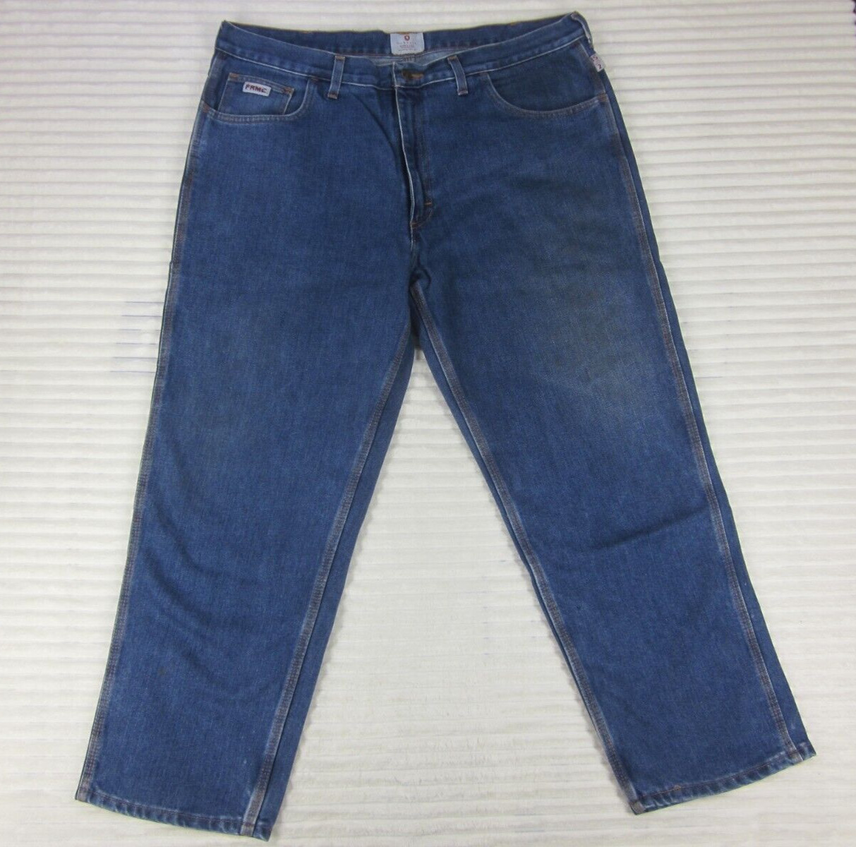 Tyndale FR Carpenter Cargo Blue Jeans W40 L28 Fire Resistant ATPV:15.1 USA F290T
