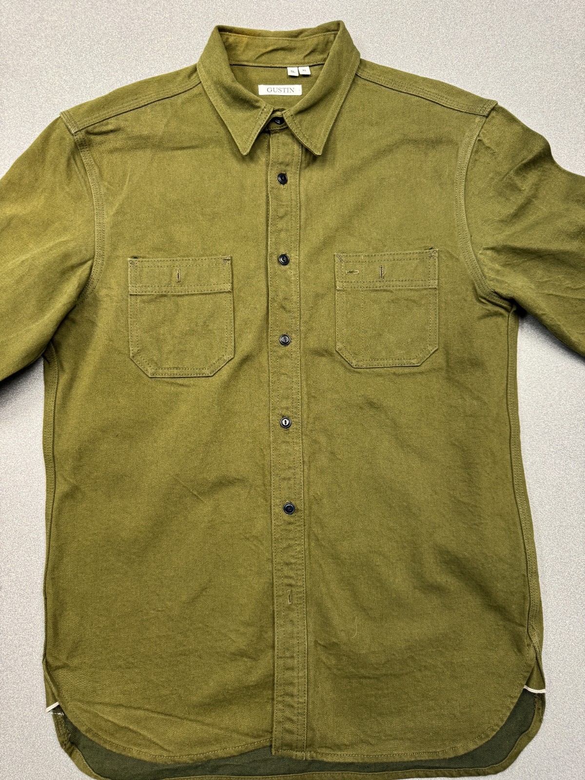 Gustin #40 Japan Olive Workshirt Slim XL